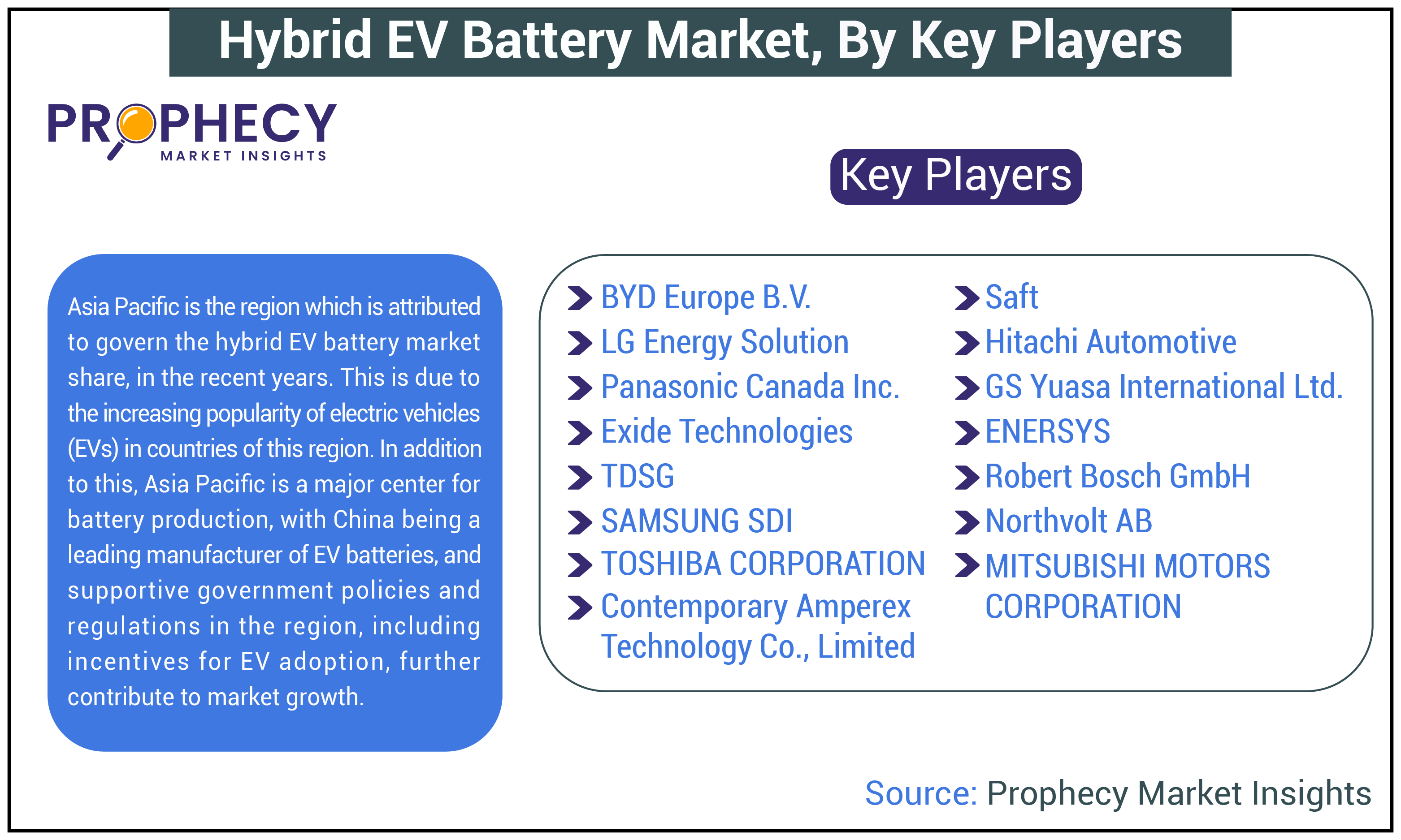 Hybrid EV Battery Market Share