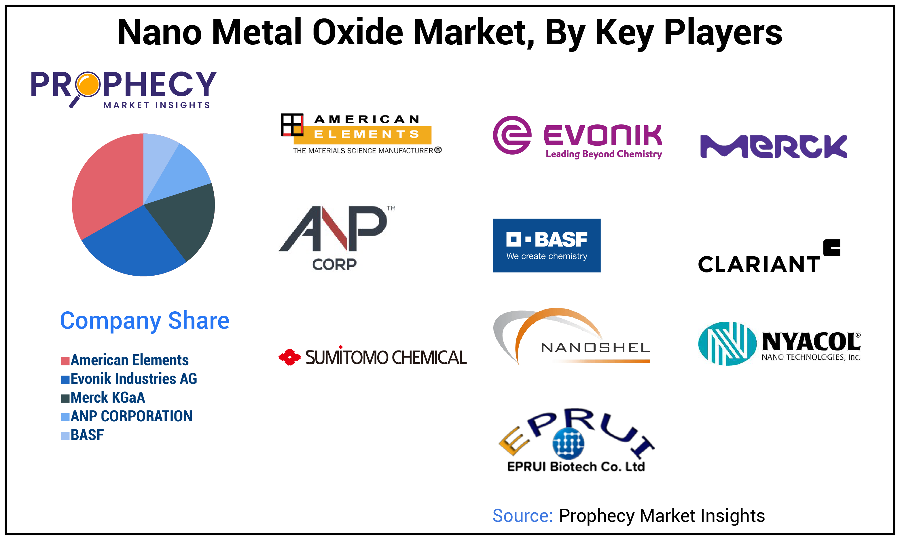 Nano Metal Oxide Market Share